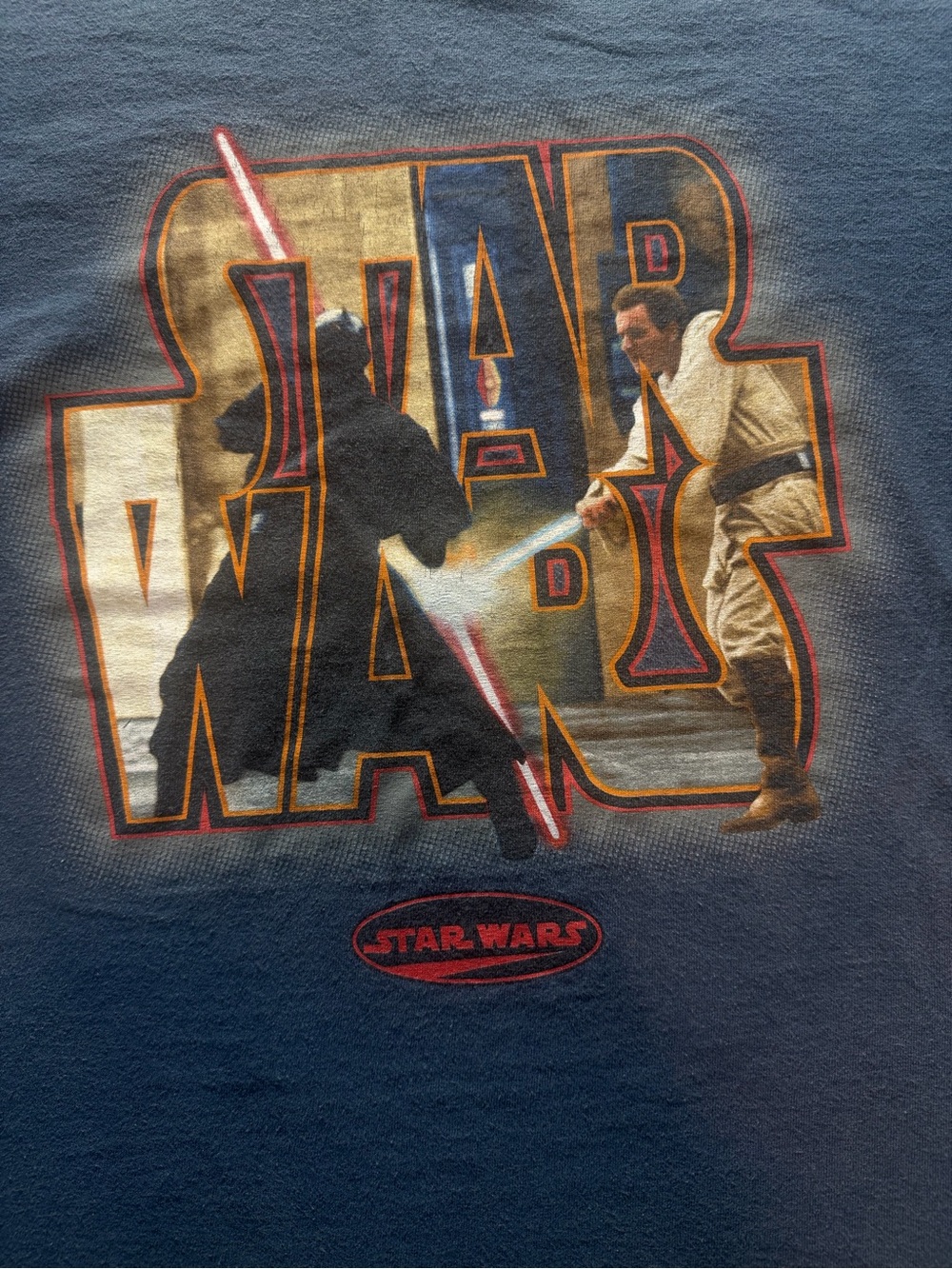 Vintage 1999 Era Star Wars Darth Vader Obi Wan T Shirt Youth XL 18-20 Y2K